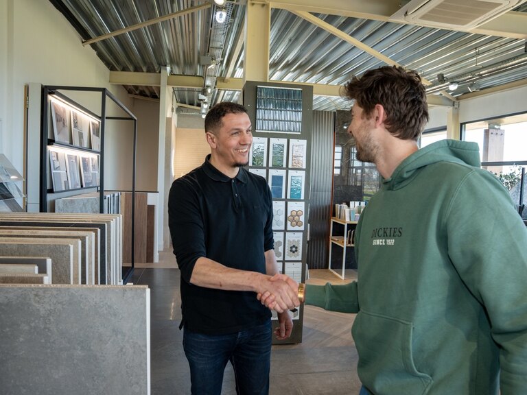 Persoonlijk advies in de showroom  